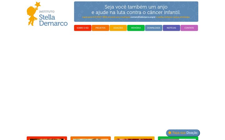 Screenshot of institutostellademarco.com.br