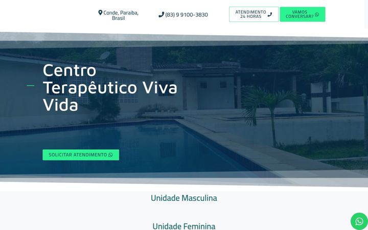 Screenshot of institutovivavida.com.br