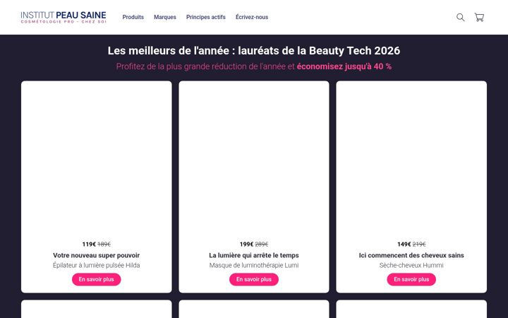 Screenshot of institutpeausaine.fr