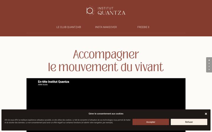 Screenshot of institutquantza.com