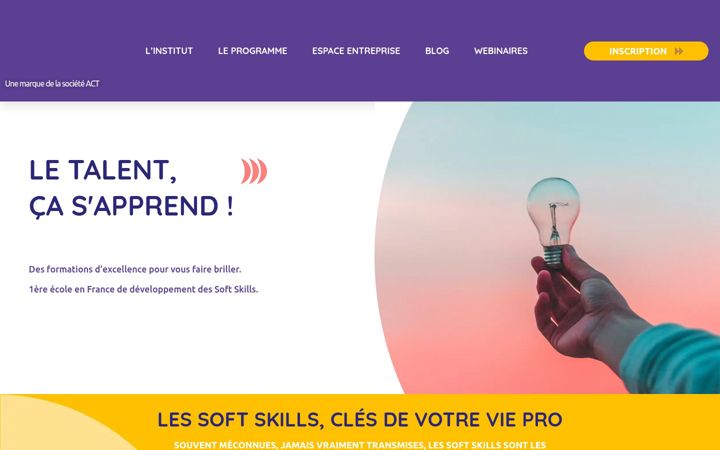 Screenshot of institutsoftskills.com