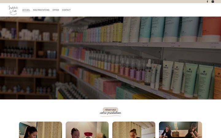 Screenshot of institutvert.fr