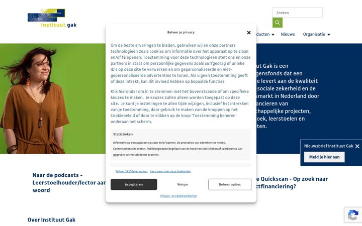 Screenshot of instituutgak.nl