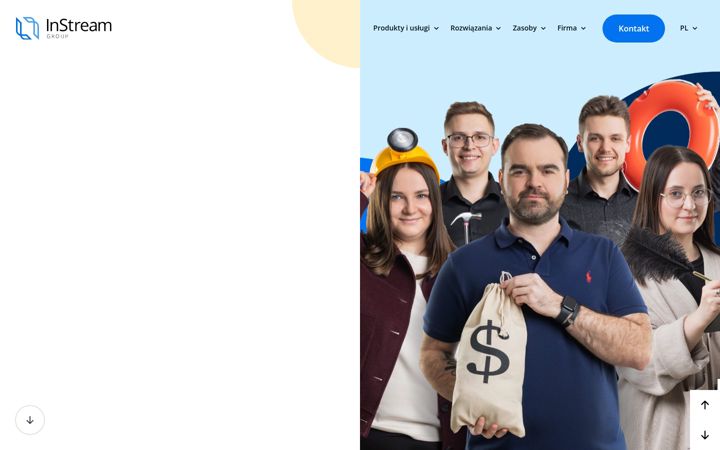 Screenshot van instreamgroup.com