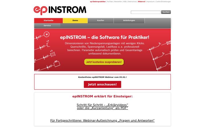 Screenshot of instrom.de