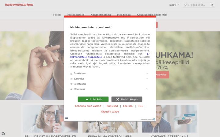 Screenshot of instru.ee