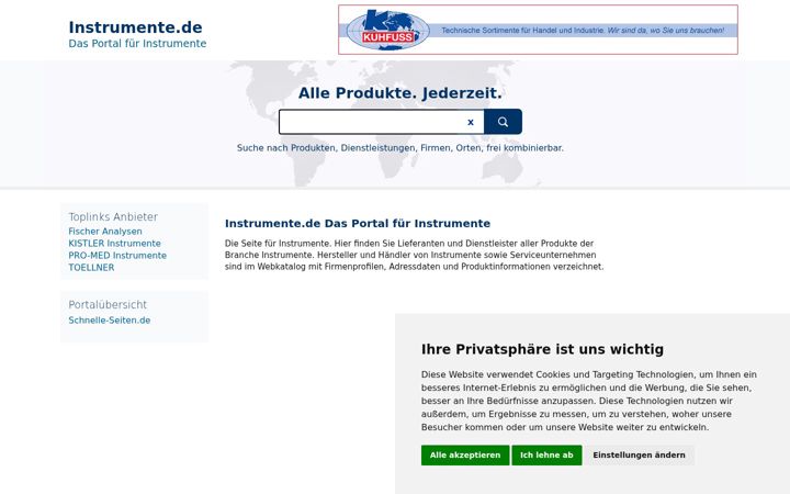 Screenshot of instrumente.de