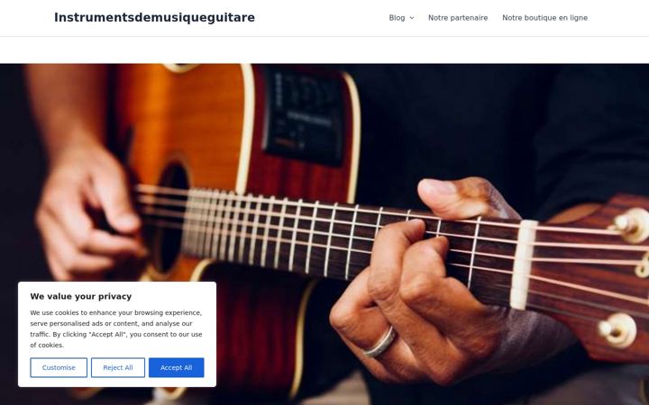 Screenshot of instrumentsdemusiqueguitare.com
