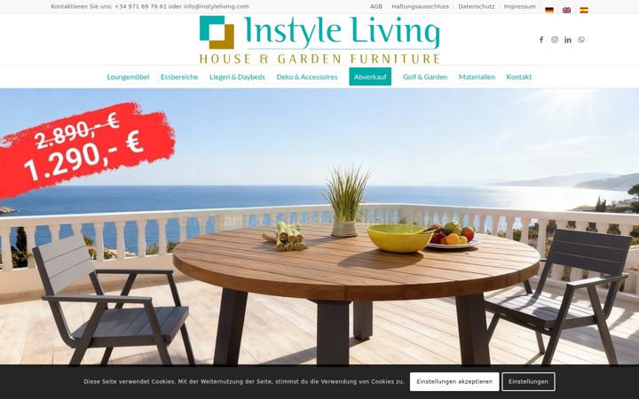 Screenshot of instyleliving.eu