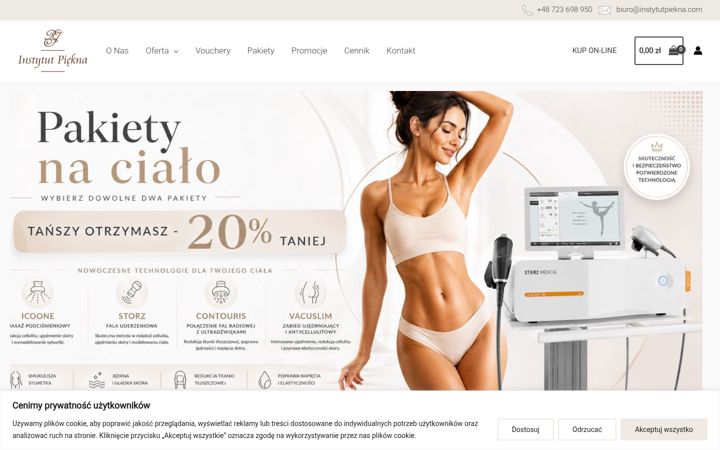 Screenshot of instytutpiekna.com
