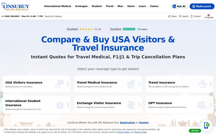 Screenshot of insubuy.com