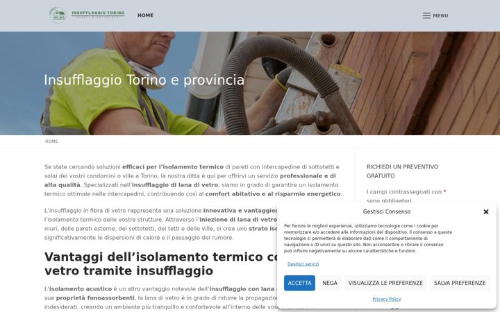 Screenshot of insufflaggiotorino.net