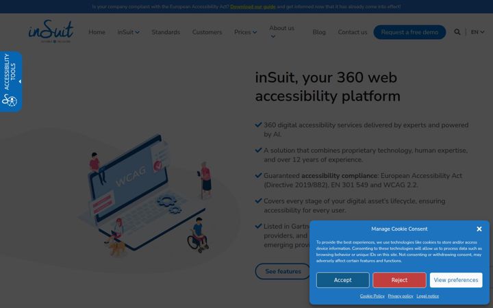 Screenshot von insuit.net
