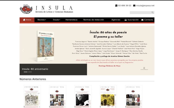 Screenshot of insula.es