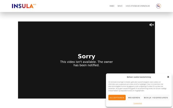 Screenshot of insulacollege.nl