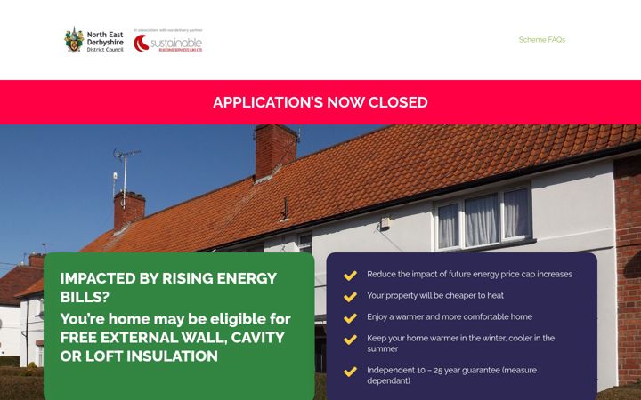 Skärmbild av insulation-grant.com