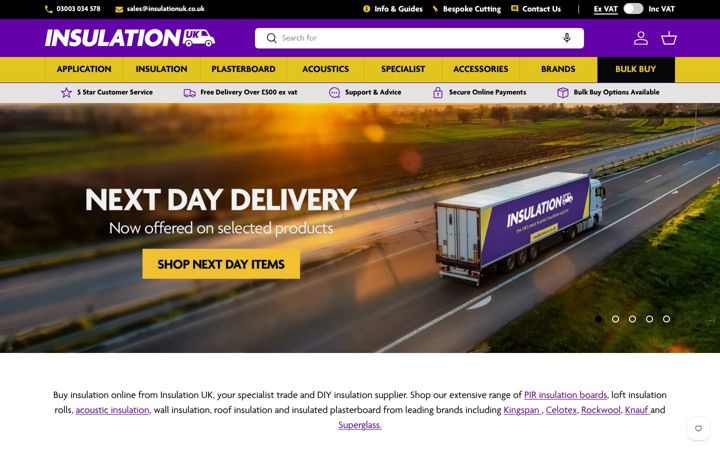 Screenshot of insulationuk.co.uk