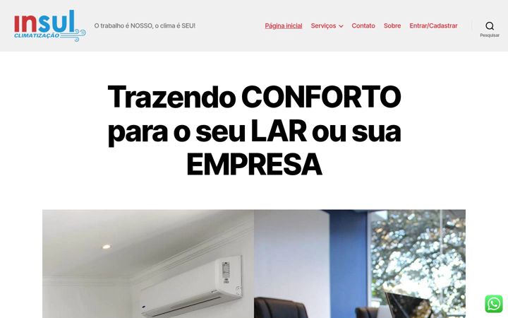 Screenshot of insulclima.com.br
