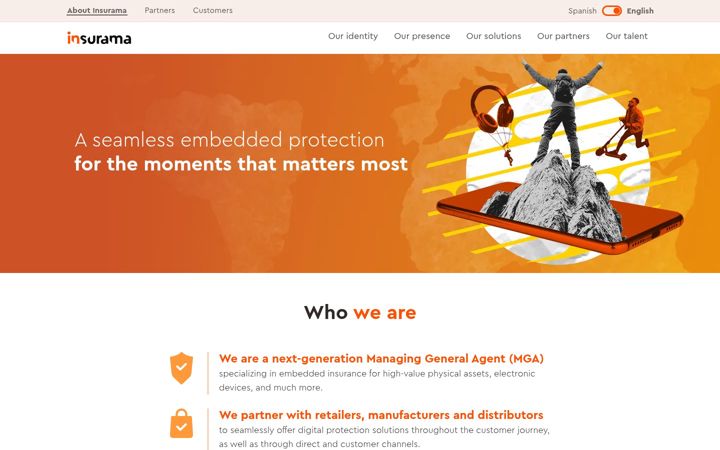Screenshot of insurama.com