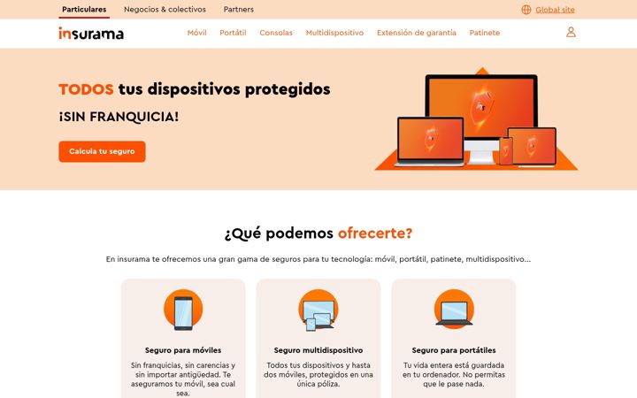 Screenshot of insurama.es