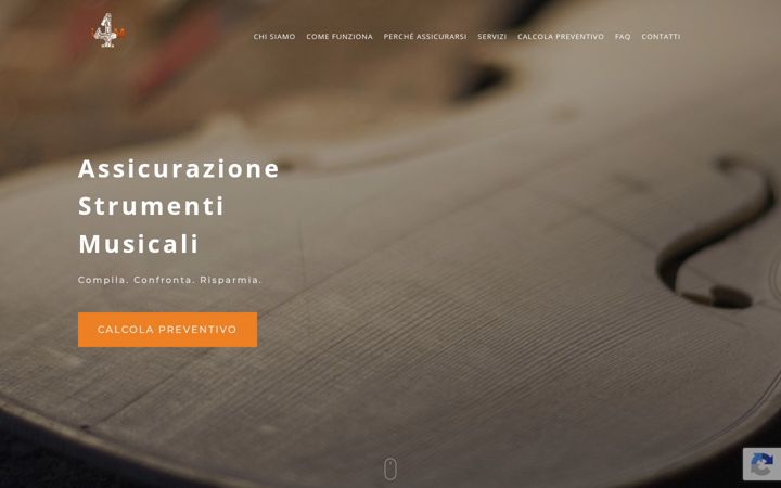 Screenshot of insurance4music.eu