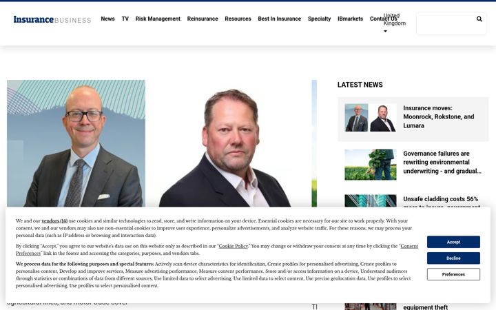 Capture d'écran de insurancebusinessmag.com