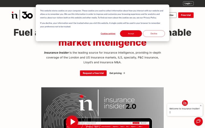 Screenshot of insuranceinsider.com