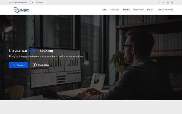 Screenshot of insurancesalestracking.com