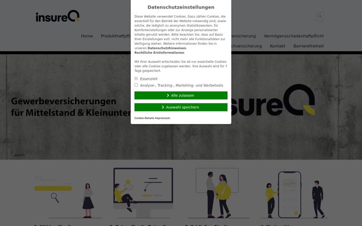 Screenshot of insureq.de