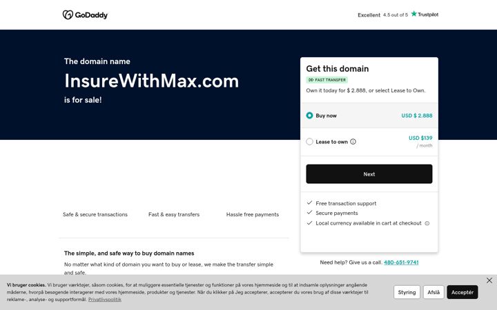 Screenshot of insurewithmax.com