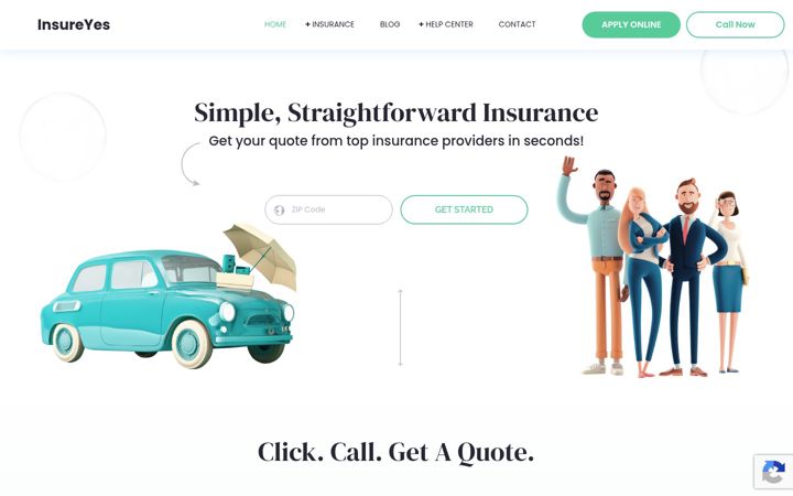 Screenshot of insureyes.com