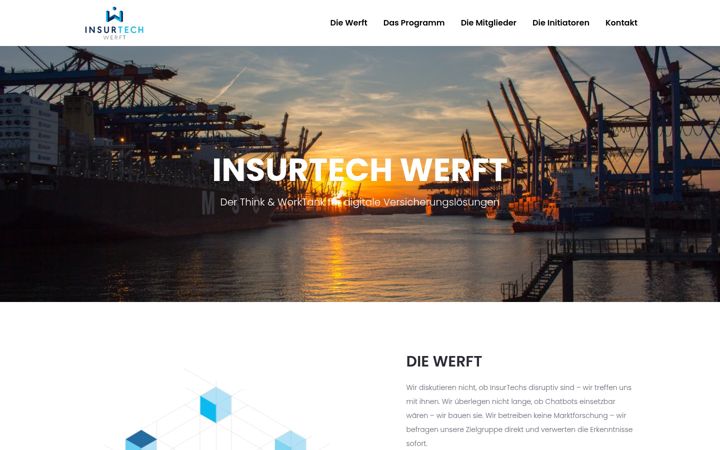 Screenshot of insurtech-werft.de