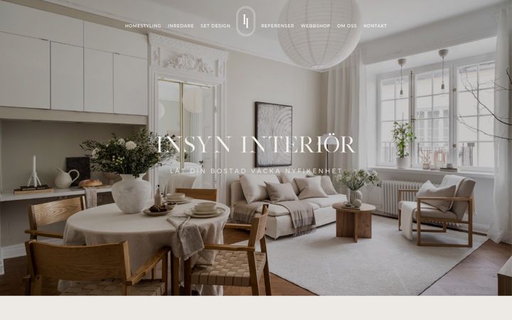 Screenshot of insyninterior.se