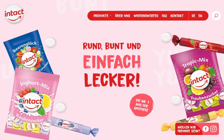 Screenshot of intact-traubenzucker.de