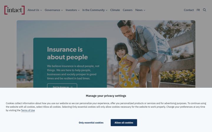Screenshot of intactfc.com