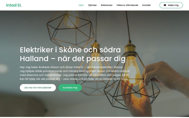 Screenshot of intadel.se