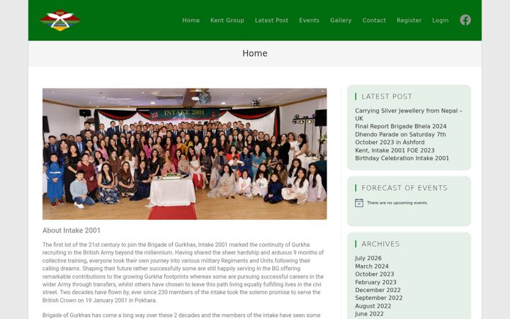 Screenshot of intake2001.com