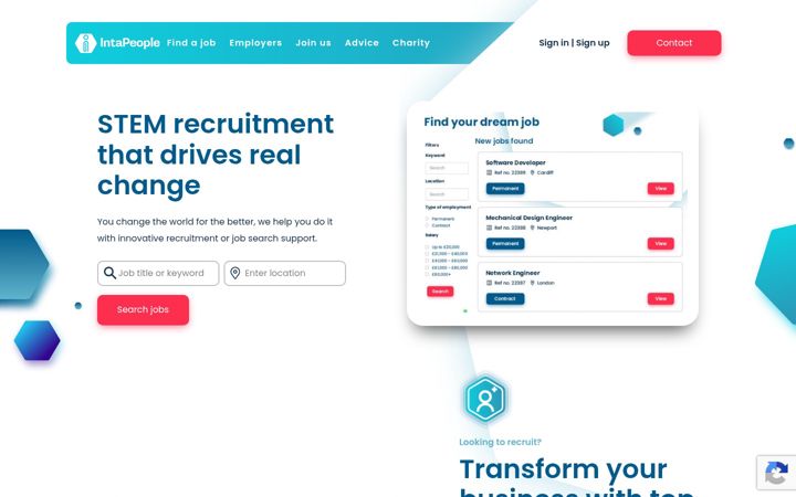 Screenshot of intapeople.com
