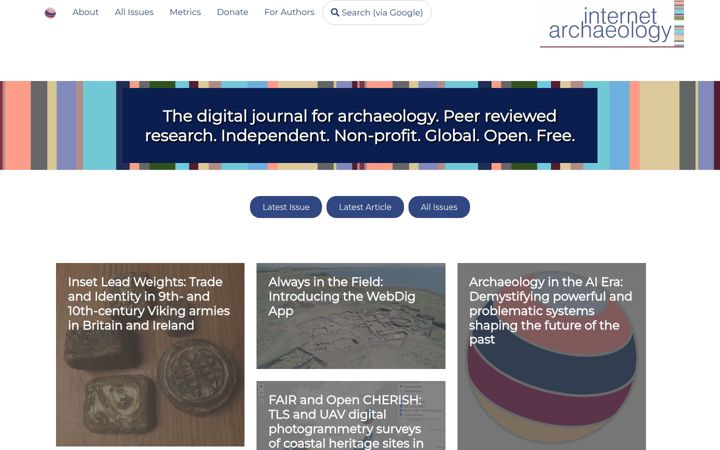 Screenshot of intarch.ac.uk