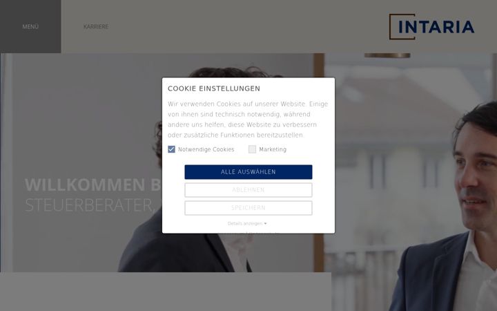 Screenshot of intaria.eu