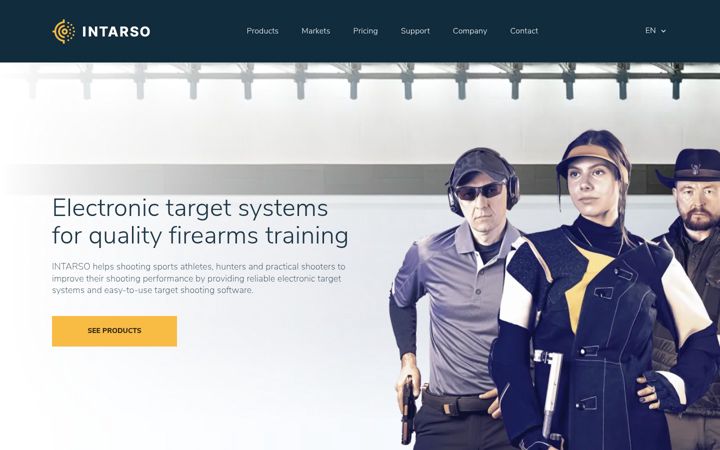 Screenshot of intarso.com