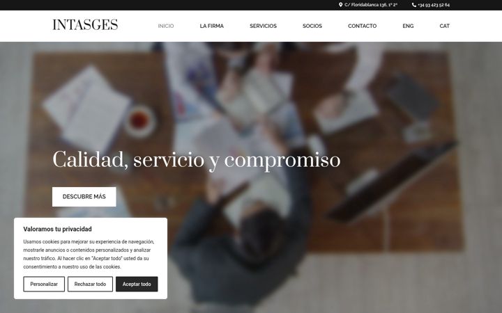 Screenshot of intasges.com