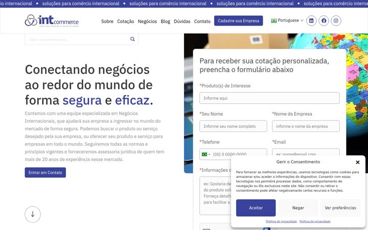 Screenshot of intcommerce.com.br
