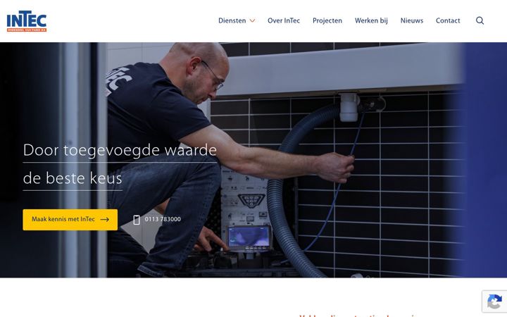 Screenshot of intec-kapelle.nl