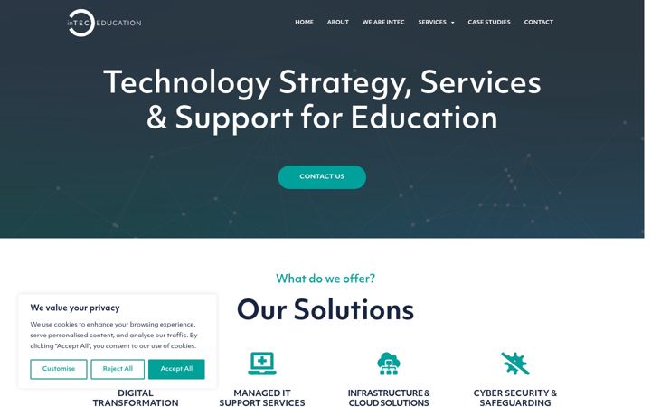 Screenshot of inteceducation.com