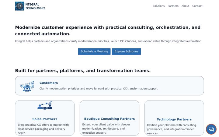 Screenshot of intechcx.com