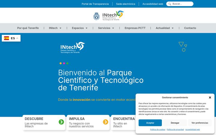 Screenshot of intechtenerife.es