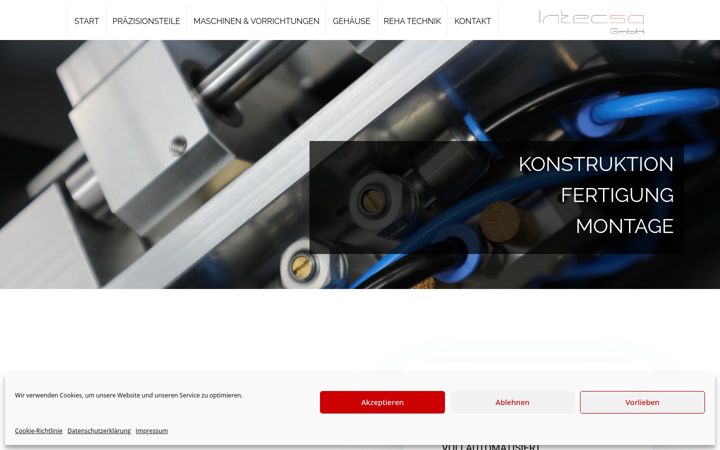 Screenshot of intecsa.de