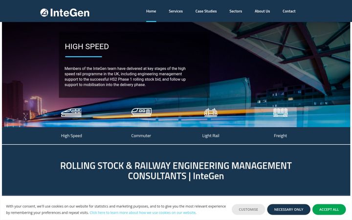 Screenshot of integenservices.com