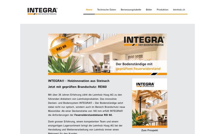 Screenshot of integra-deckensystem.ch